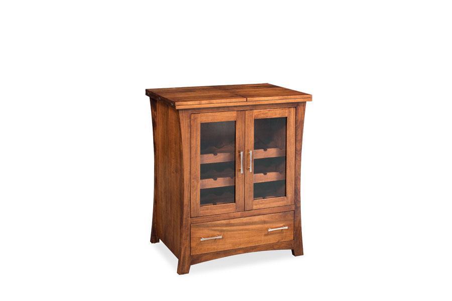 Loft Minibar Living Simply Amish Smooth Cherry