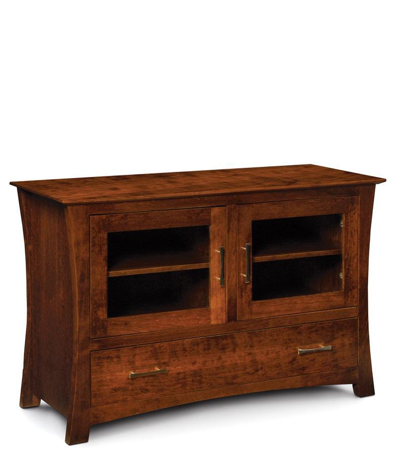 Loft Small TV Stand Living Simply Amish Smooth Cherry