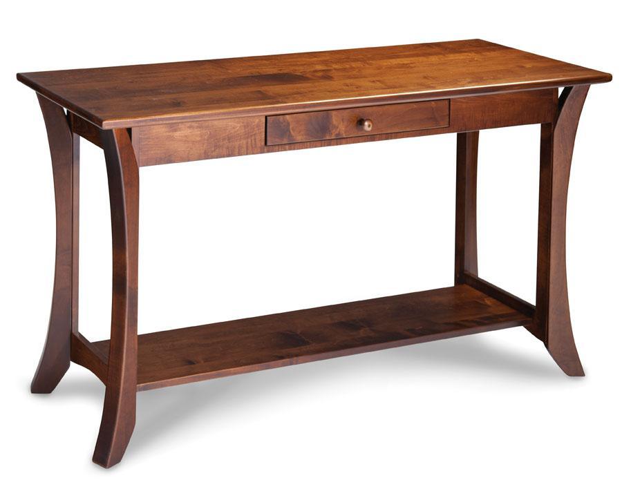 Park Avenue 1-Drawer Open Sofa Table Living Simply Amish Smooth Cherry