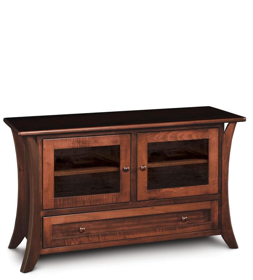 Park Avenue TV Stand Living Simply Amish 49 inch w Smooth Cherry