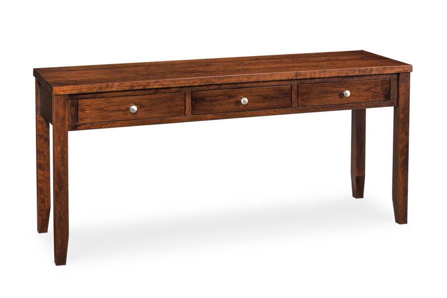 Parkdale Sofa Table Living Simply Amish 48 inch Smooth Cherry