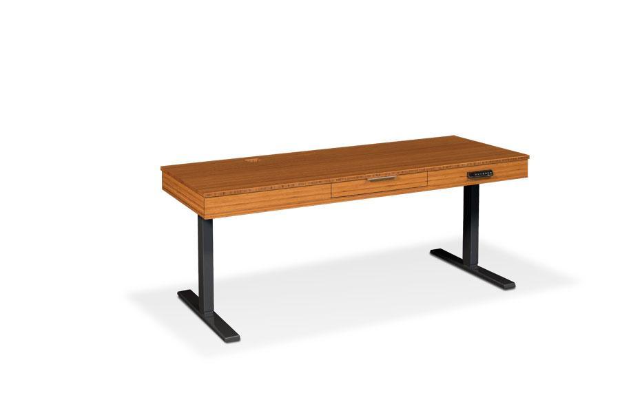 Blocher II Lift Desk Office Simply Amish Smooth Cherry