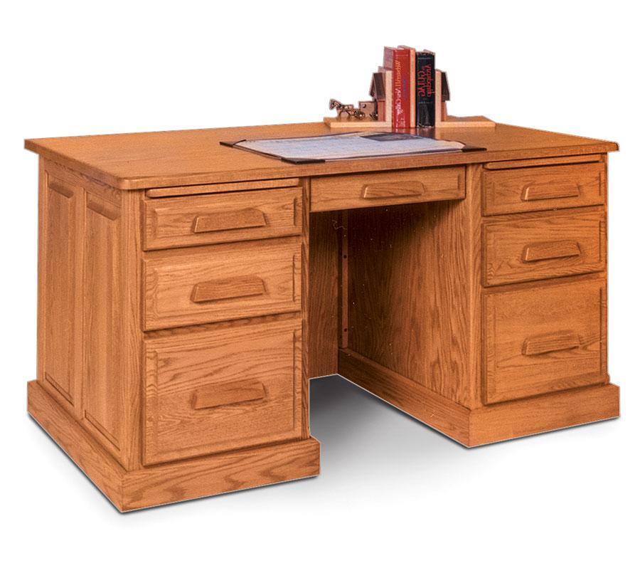 Classic Desk Off Catalog Simply Amish 62 inch w Smooth Cherry