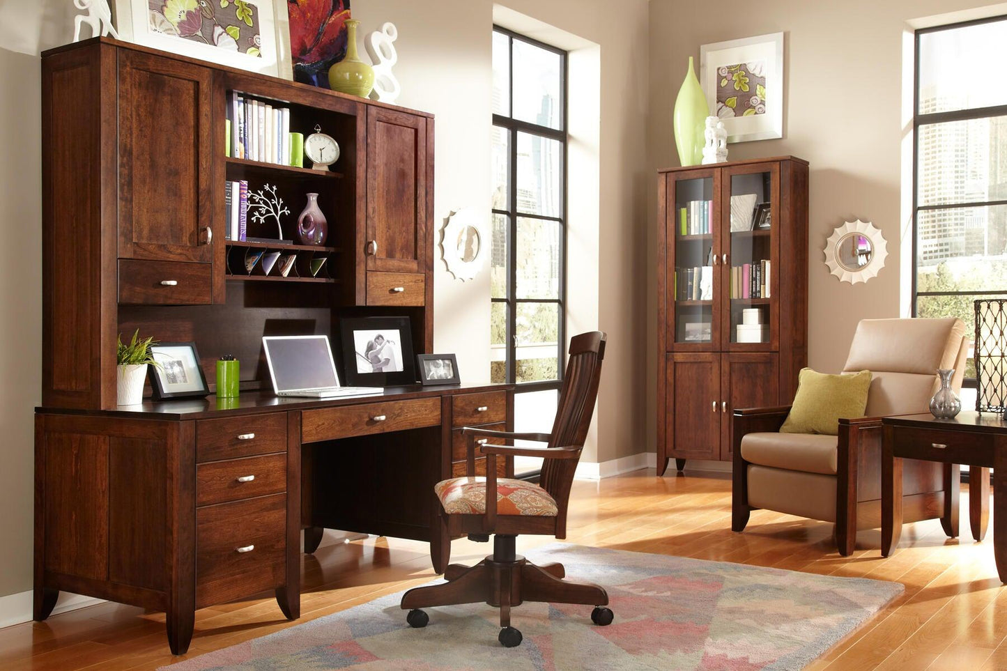 Justine Executive Desk Office Simply Amish