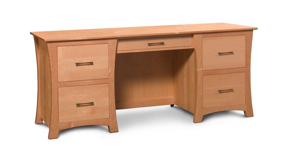 Loft Credenza Office Simply Amish Smooth Cherry