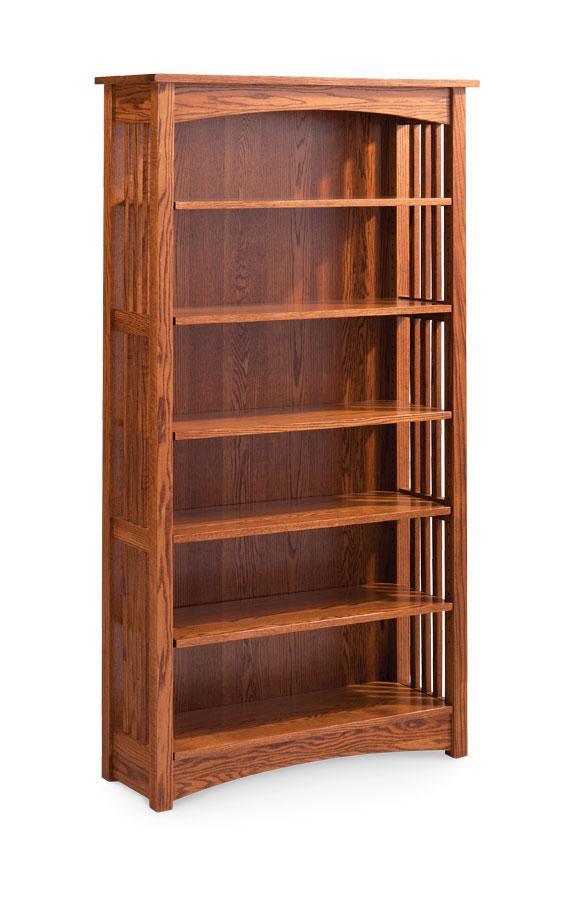Mission Open Bookshelves Office Simply Amish 30 inches high (1 shelf) Smooth Cherry