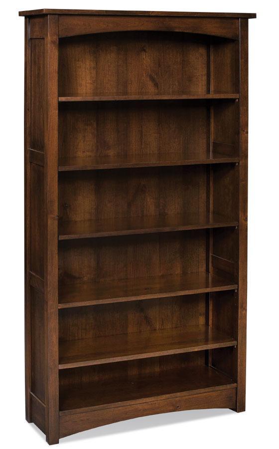 Prairie Mission Open Bookshelves Office Simply Amish 30 inches high (1 shelf) Smooth Cherry