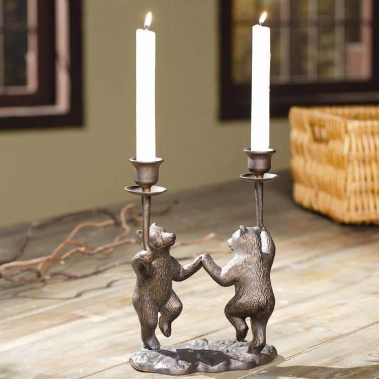 Dancing Bears Candleholder Modern Bungalow