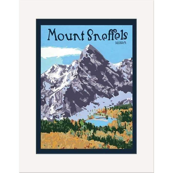 Julie Leidel Mount Sneffels Print Decor The Bungalow Craft 8 x 10 Matted Print