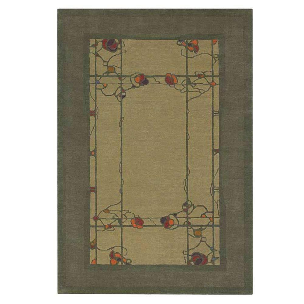 Pasadena Verde Wool Rug Rug Tiger Rug 10x14