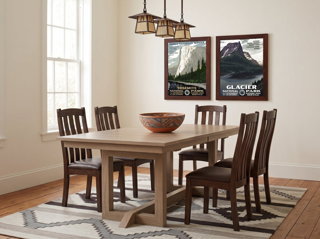 Best Solid Wood Mission Dining Tables Online