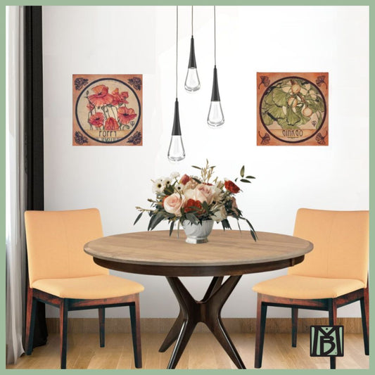 Mid-Century Dining for Two