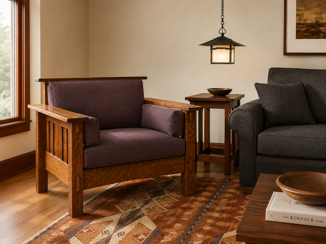 Best Craftsman Sofas and Morris Chairs for a Bungalow Living Room