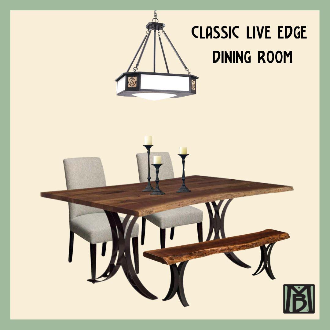 Classic Live Edge Dining Room