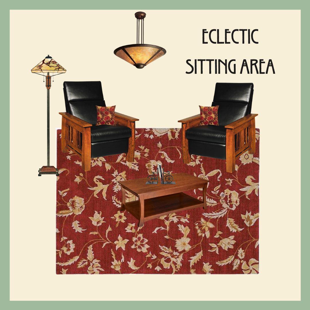 Room Idea - Warm Eclectic Sitting Area