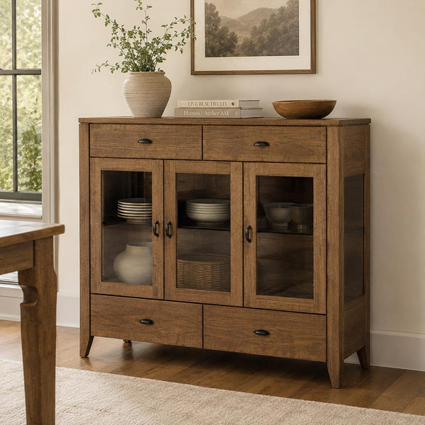 Glass Door Console Cabinets
