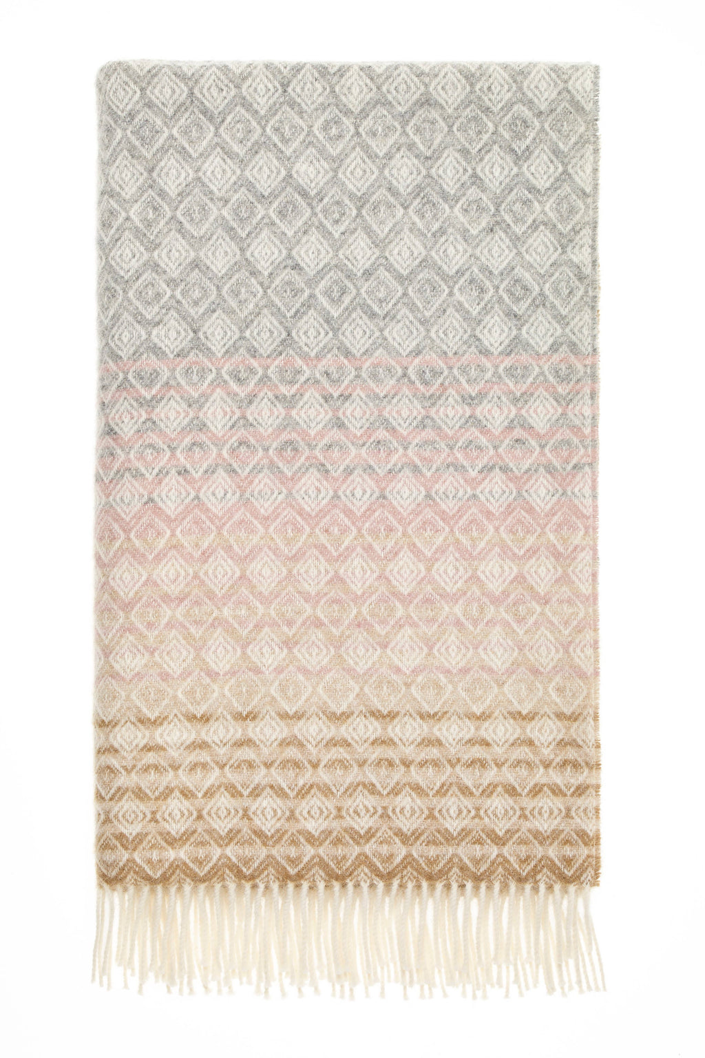 Ombre Diamond Range  Merino Lambswool Throw