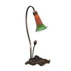 1 Light Pond Lily Accent Lamp Lamps Meyda Amber/Green