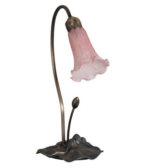 1 Light Pond Lily Accent Lamp Lamps Meyda Pink 