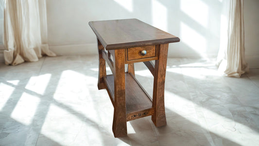 Mission Inlay Chairside Table