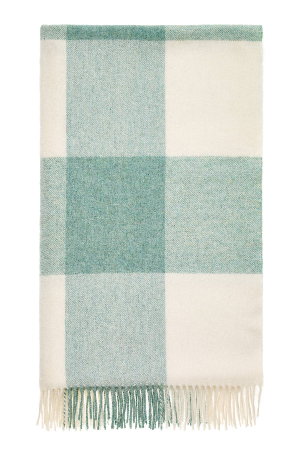 Pastel Block-Check Range Merino Lambswool Throw