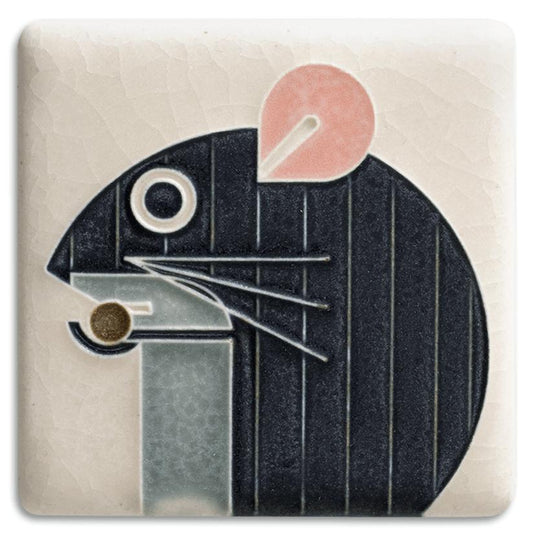 3x3 Charley Harper Mini Mouse Tile