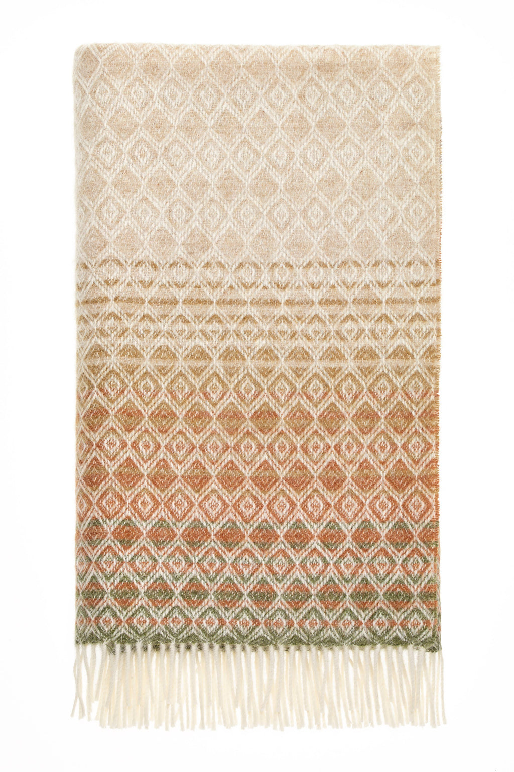 Ombre Diamond Range  Merino Lambswool Throw