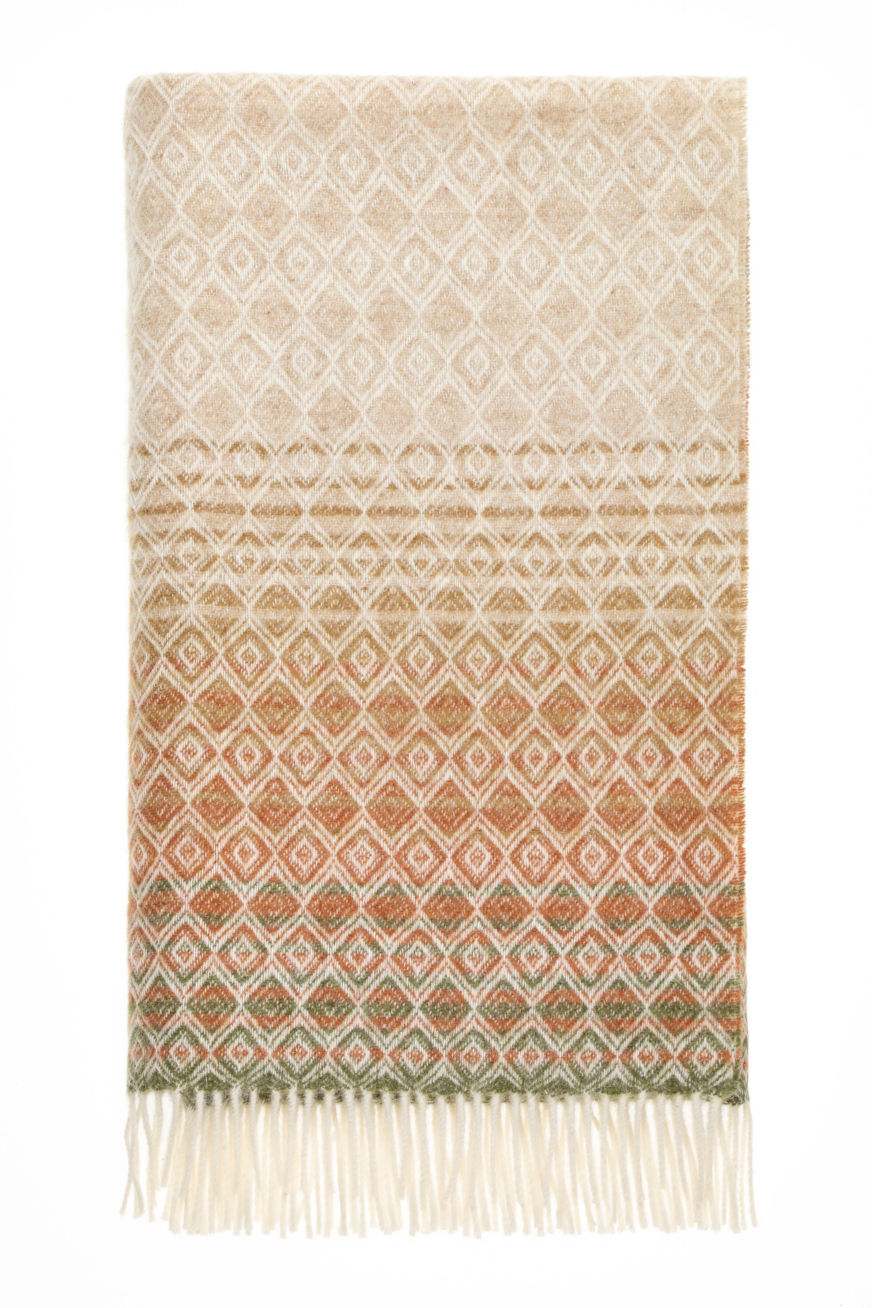 Ombre Diamond Range  Merino Lambswool Throw