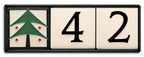 Motawi 4x4 House Number Frame