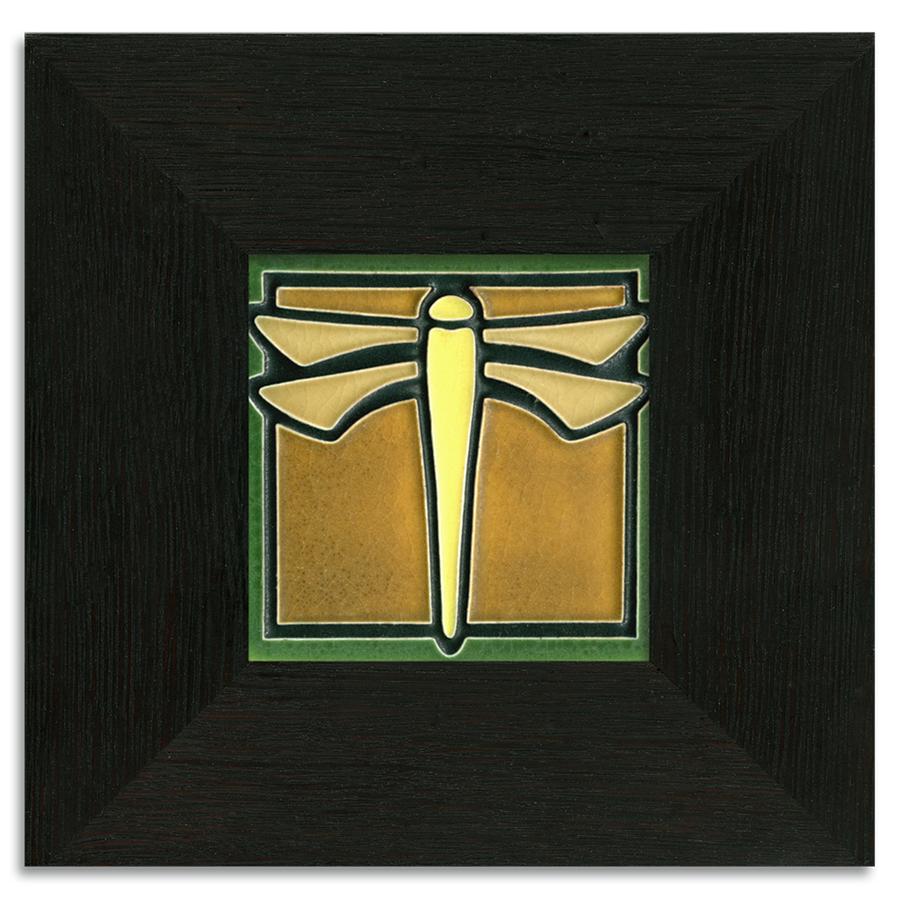 Dragonfly Green Tile - 4x4