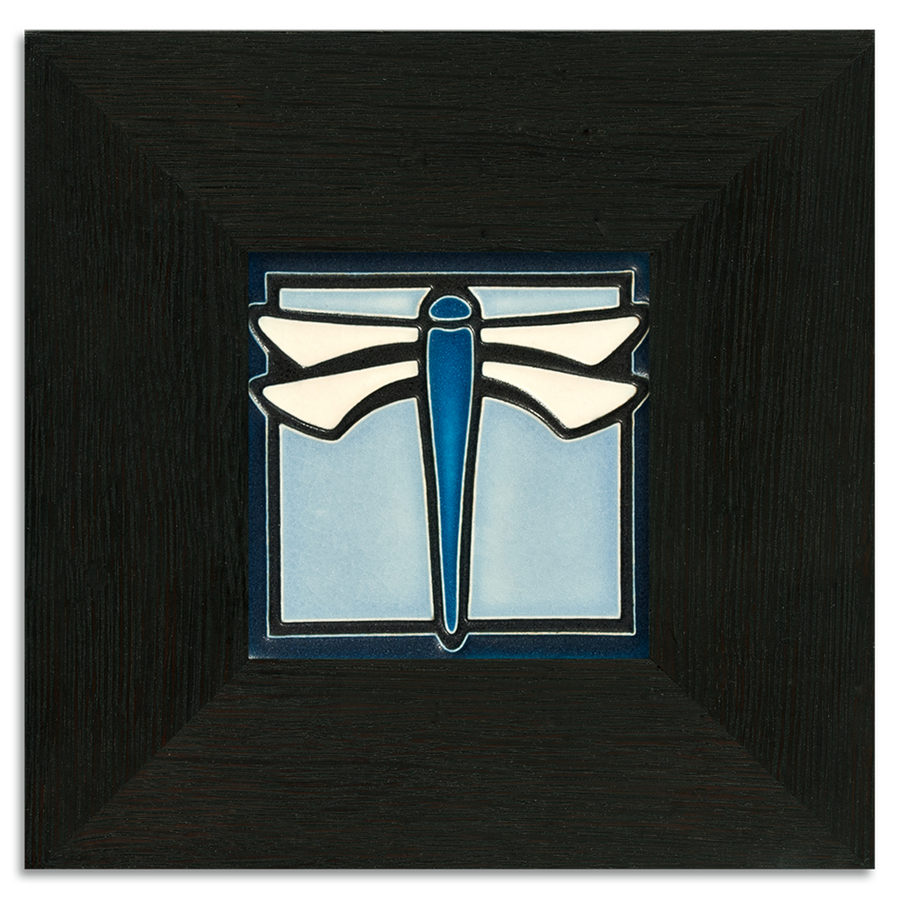 Dragonfly Light Blue Tile - 4x4