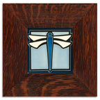 Dragonfly Light Blue Tile - 4x4