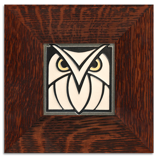 Owl White Grey Tile - 4x4