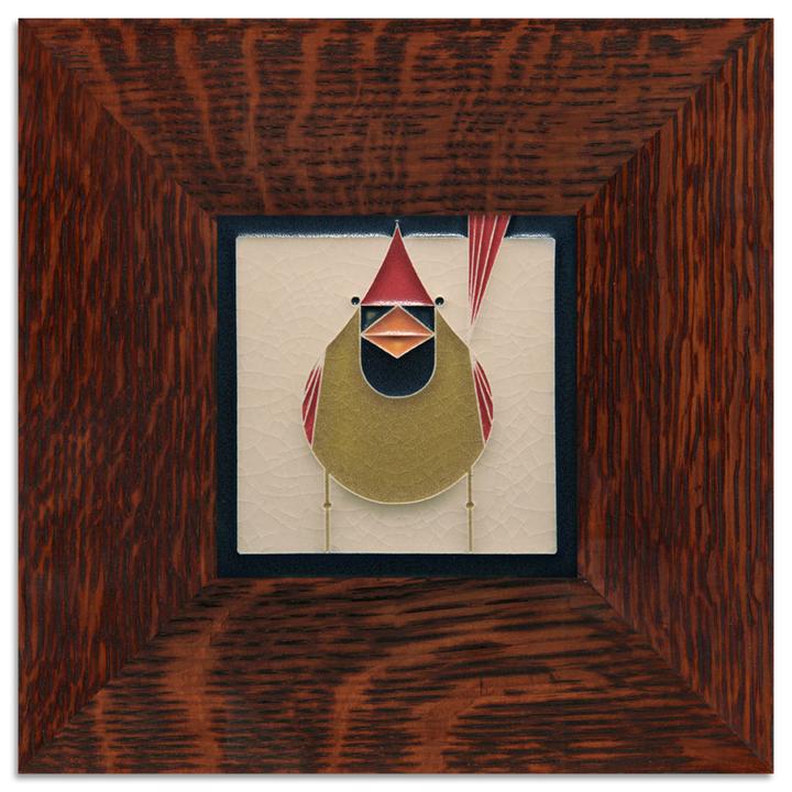 Female Cardinal Tile - 4x4
