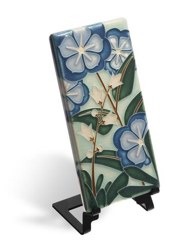 Starry Flowers Blue Tile - 4x8