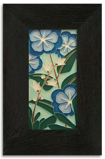 Starry Flowers Blue Tile - 4x8