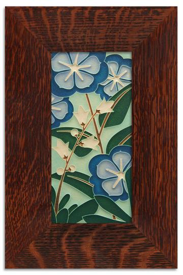 Starry Flowers Blue Tile - 4x8