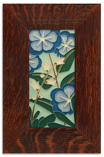 Starry Flowers Blue Tile - 4x8