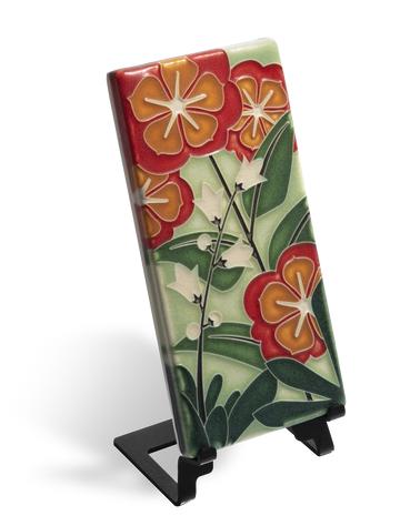 Starry Flowers Green Tile - 4x8