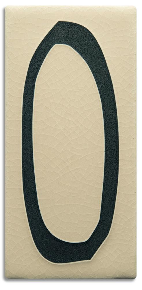 White 8 Inch Number Tile