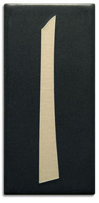 Black 8 inch Number Tile