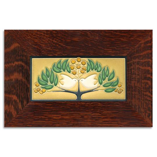 Lovebirds Green Oak Tile - 4x8
