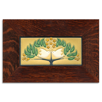 Lovebirds Green Oak Tile - 4x8
