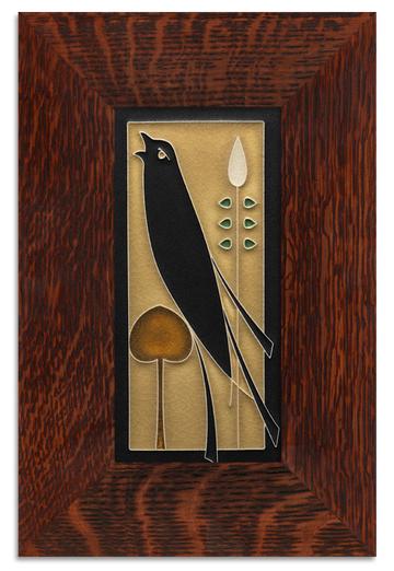 Golden Songbird 4x8 Tile - Left Facing