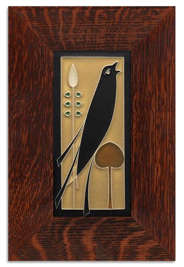 Golden Songbird 4x8 Tile - Right Facing