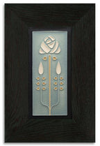 Long Stem 4x8 Tile - Grey Blue