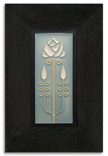 Long Stem 4x8 Tile - Grey Blue