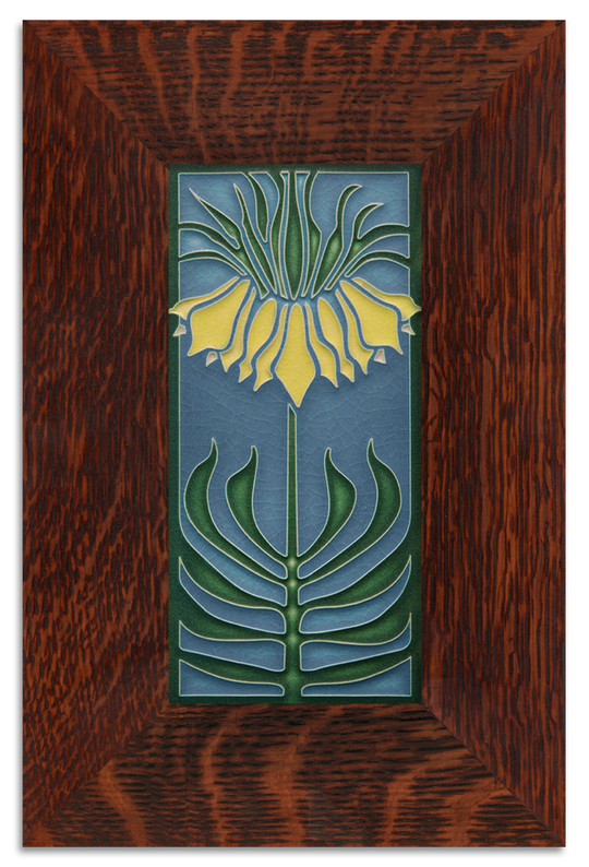 Persian Lily Blue Tile - 4x8