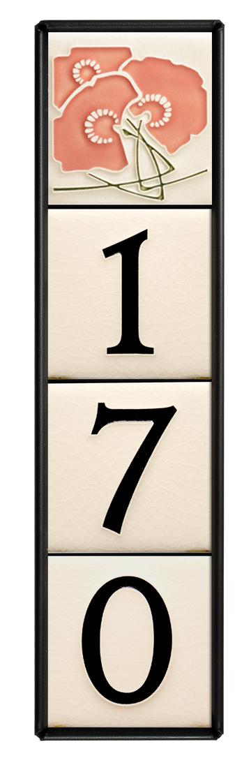 Motawi 4x4 House Number Frame