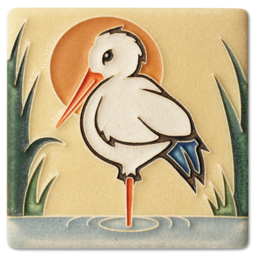 Baby Stork Tile - 4x4